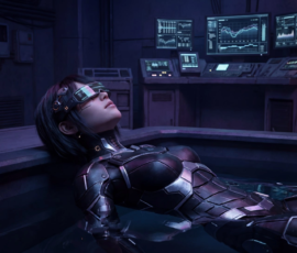 Девушки ИИ/AI: Арты 3D в стиле Cyberpunk 2077